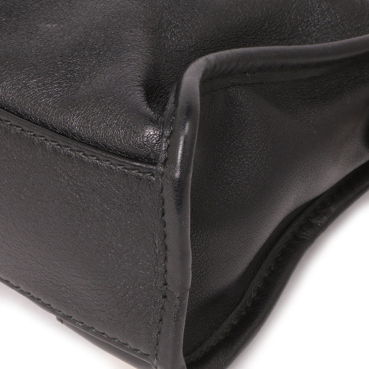 Balenciaga Black Calfskin Metal Plate Mini City Handbags Balenciaga