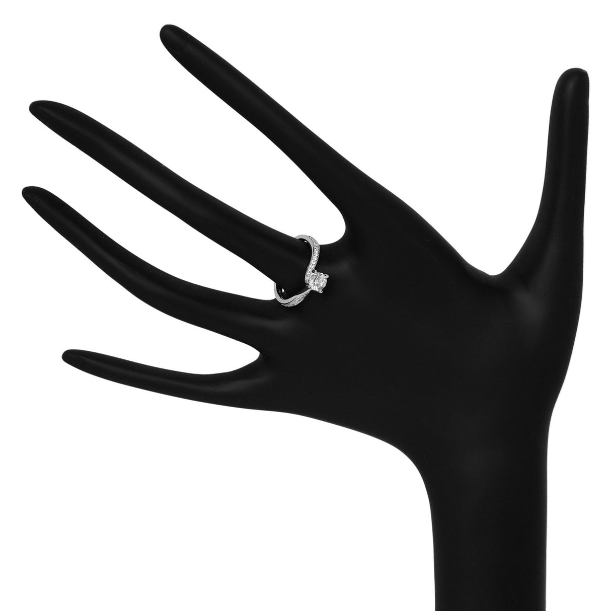 14K White Gold 0.46 Carat Diamond Solitaire Ring Fine Jewellery Modaselle