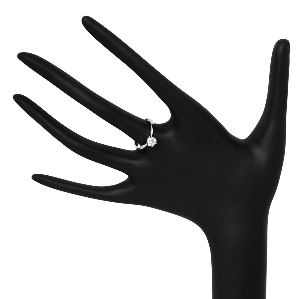 18K White Gold 0.50 Carat Diamond Solitaire Ring Fine Jewellery Modaselle