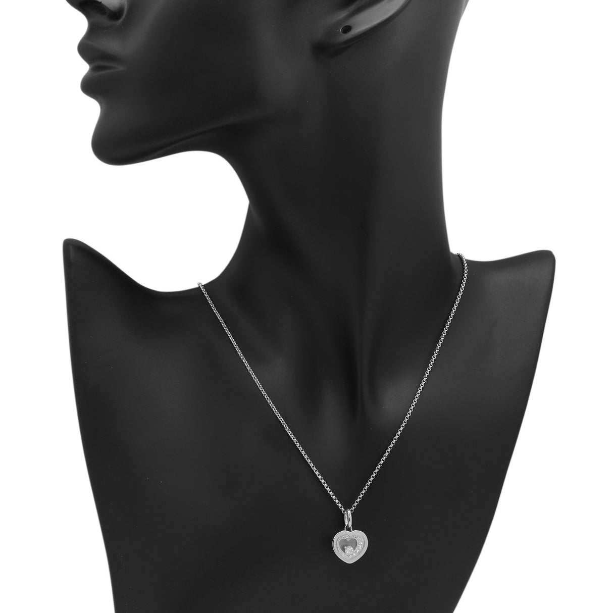 Chopard 18K White Gold Diamond Very Chopard Pendant Designer Jewellery Chopard