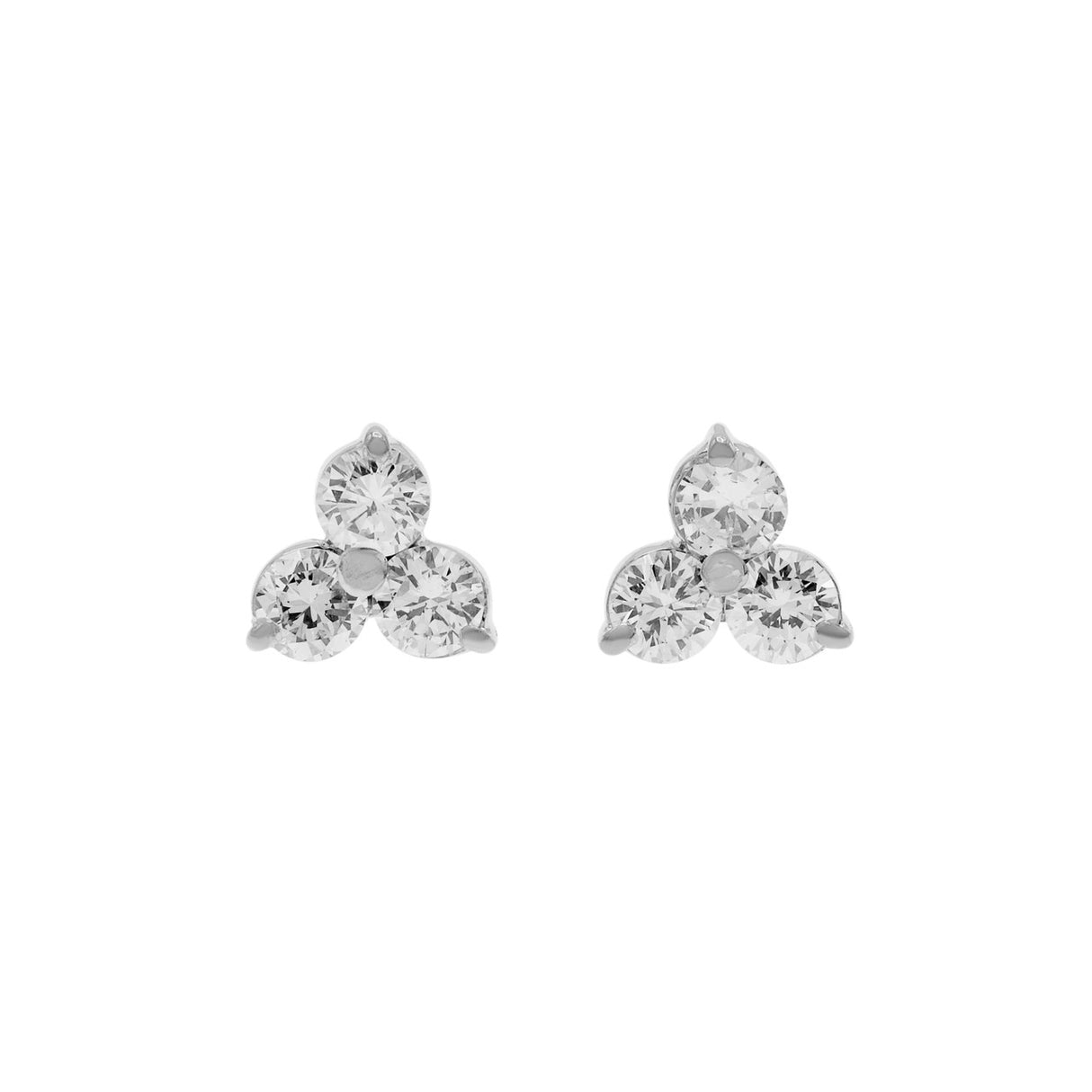 18K White Gold 1.34 Carat Diamond Earrings Fine Jewellery Modaselle