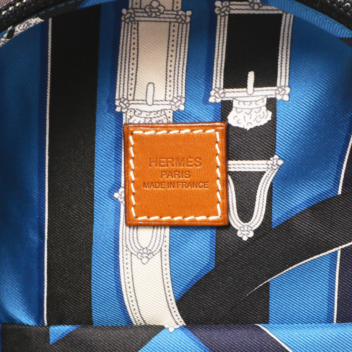 Hermes Bleu Zanzibar Cavalcadour Airsilk Backpack Handbags Hermes