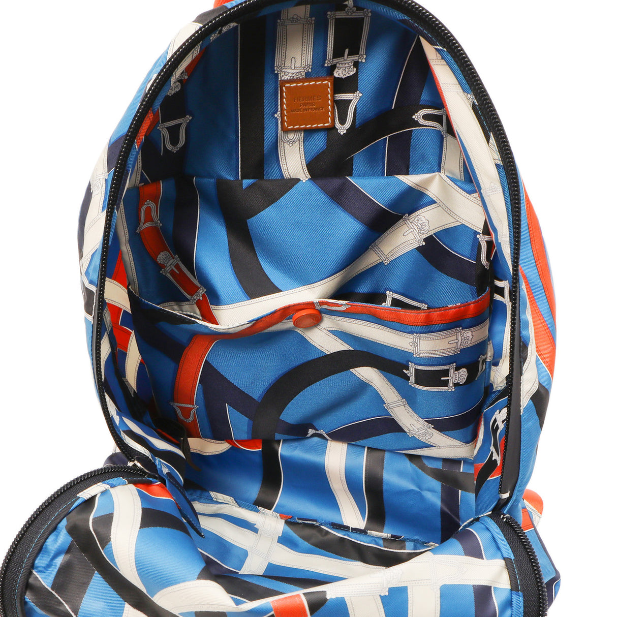 Hermes Bleu Zanzibar Cavalcadour Airsilk Backpack Handbags Hermes