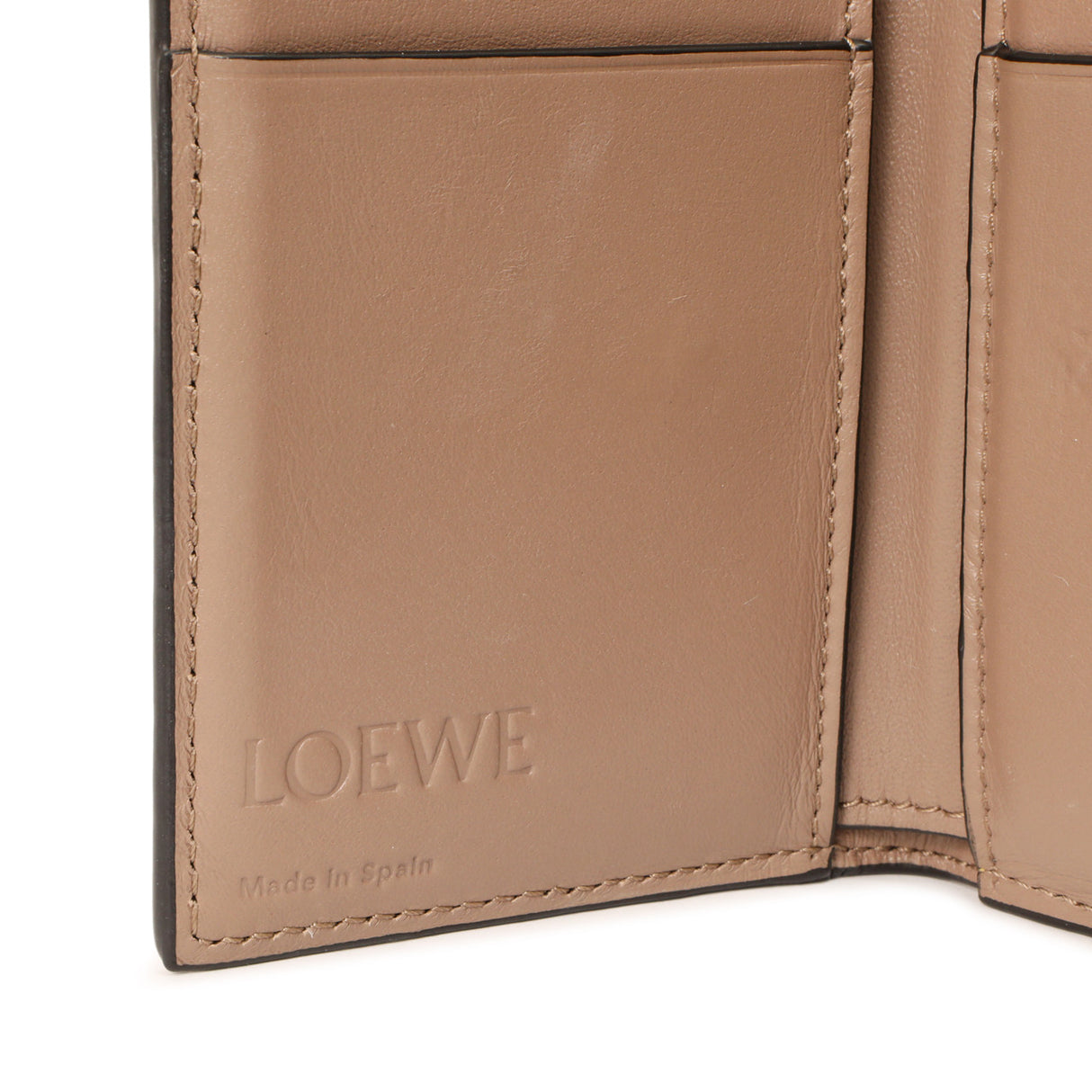 Loewe Nude-Citronelle Soft Grained Calfskin Trifold Wallet Accessories Loewe
