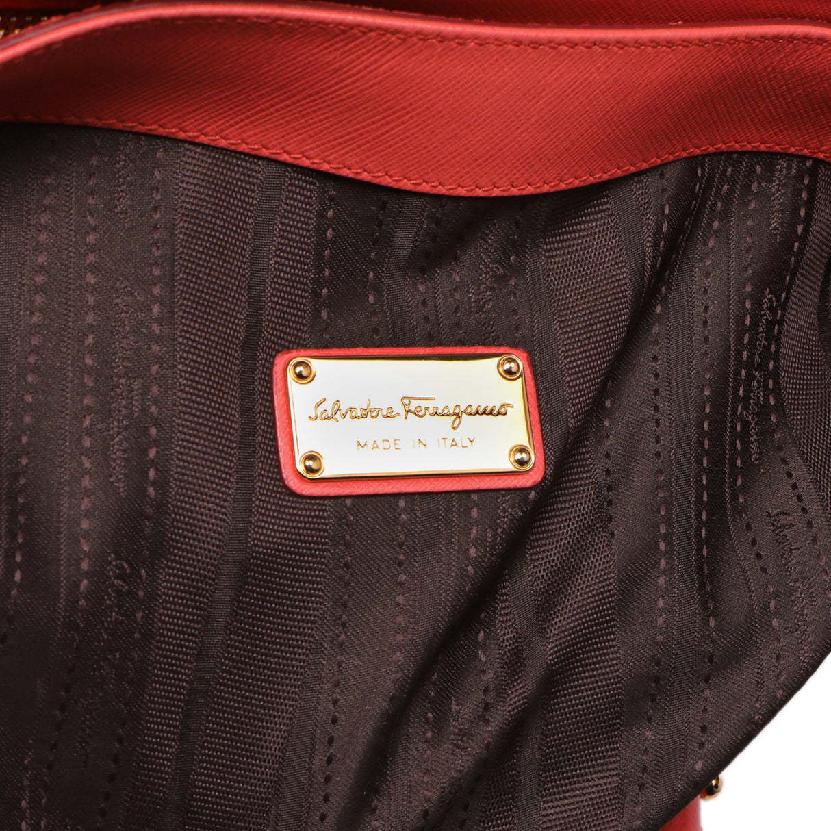 Salvatore Ferragamo Coral Saffiano Beky Tote Handbags Salvatore Ferragamo