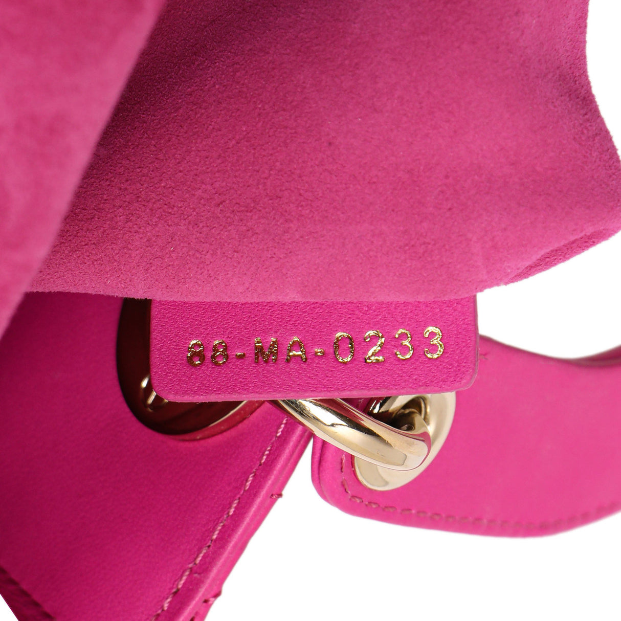 Christian Dior Magenta Lambskin Cannage Small My ABCDior Lady Dior Handbags Christian Dior