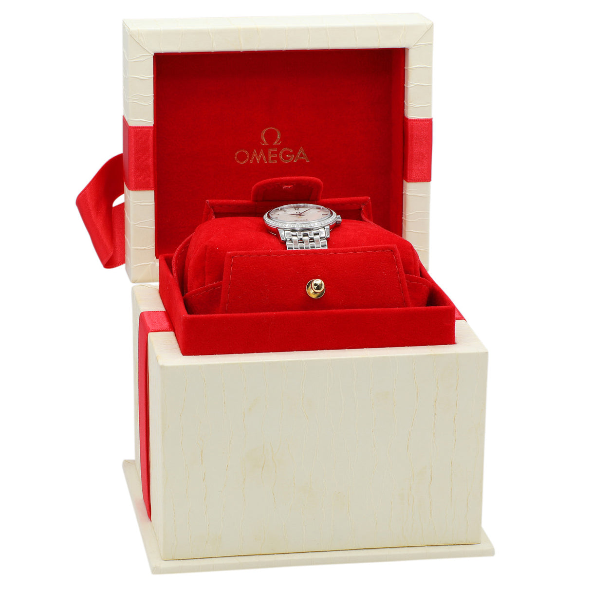 Omega Stainless Steel De Ville Prestige Quartz 413.15.27.60.05.001 Watches Omega