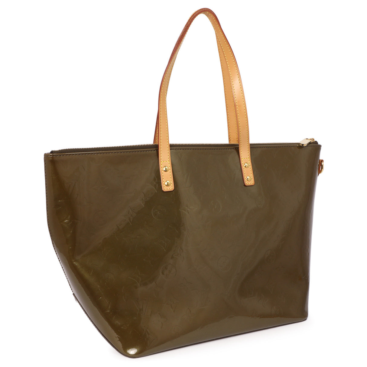 Louis Vuitton Vert Olive Vernis Bellevue GM Handbags Louis Vuitton