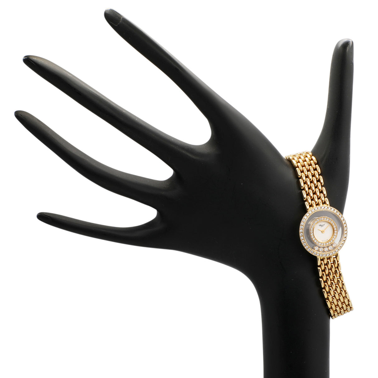 Chopard 18K Yellow Gold Happy Diamond Watch Watches Chopard