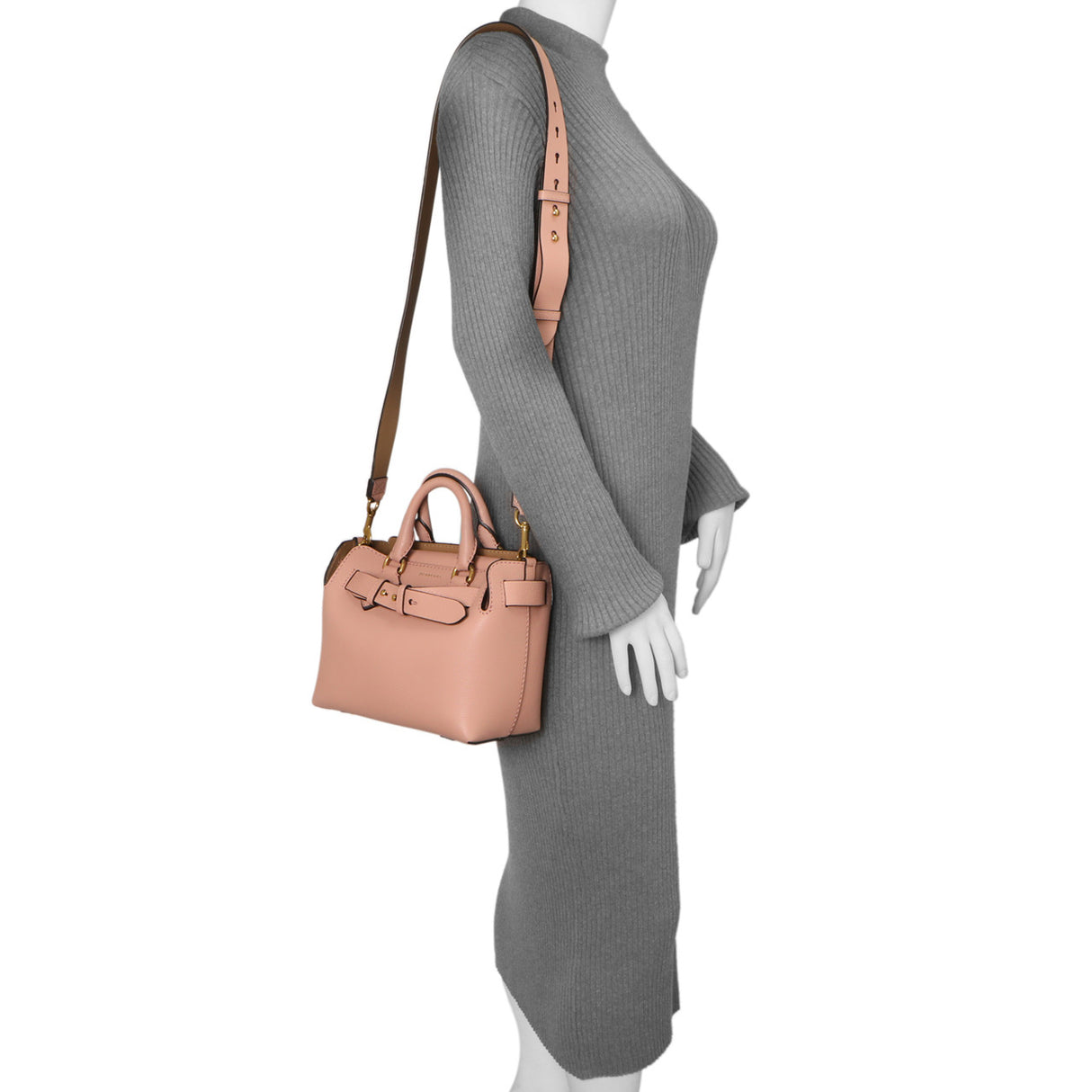 Burberry Ash Rose Soft Grain Calfskin Mini Belt Bag Handbags Burberry