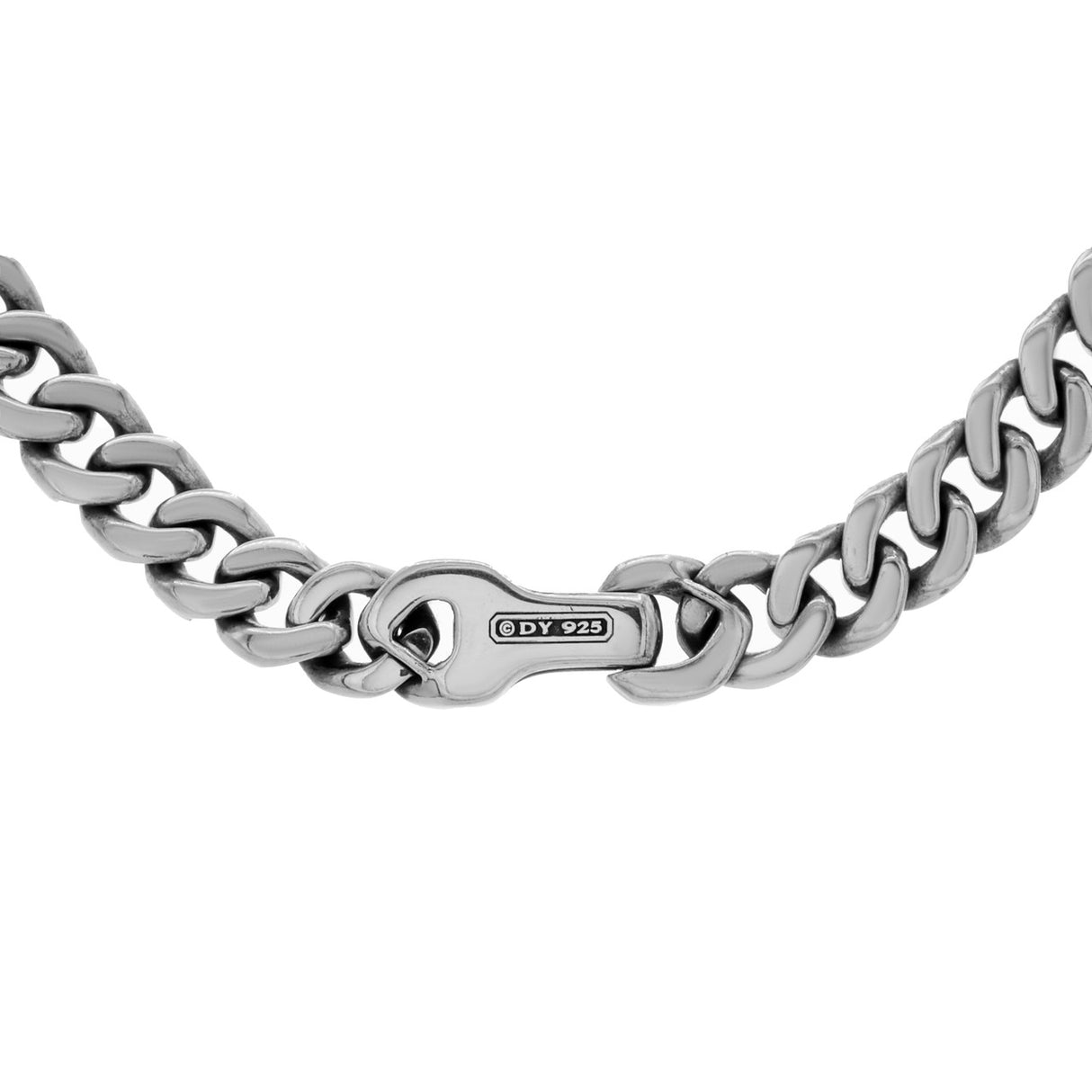 David Yurman Sterling Silver Curb Chain Necklace Designer Jewellery David Yurman