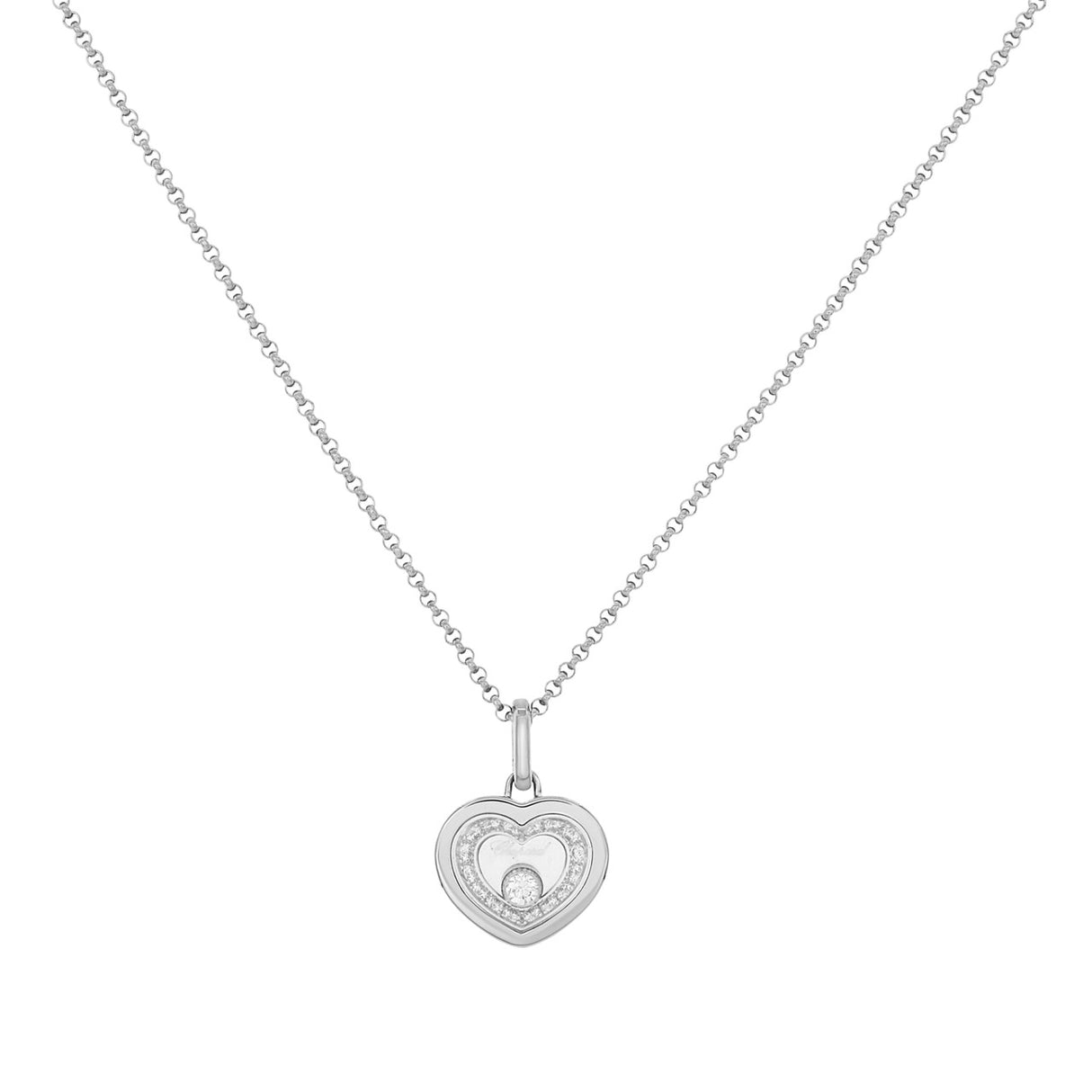Chopard 18K White Gold Diamond Very Chopard Pendant Designer Jewellery Chopard