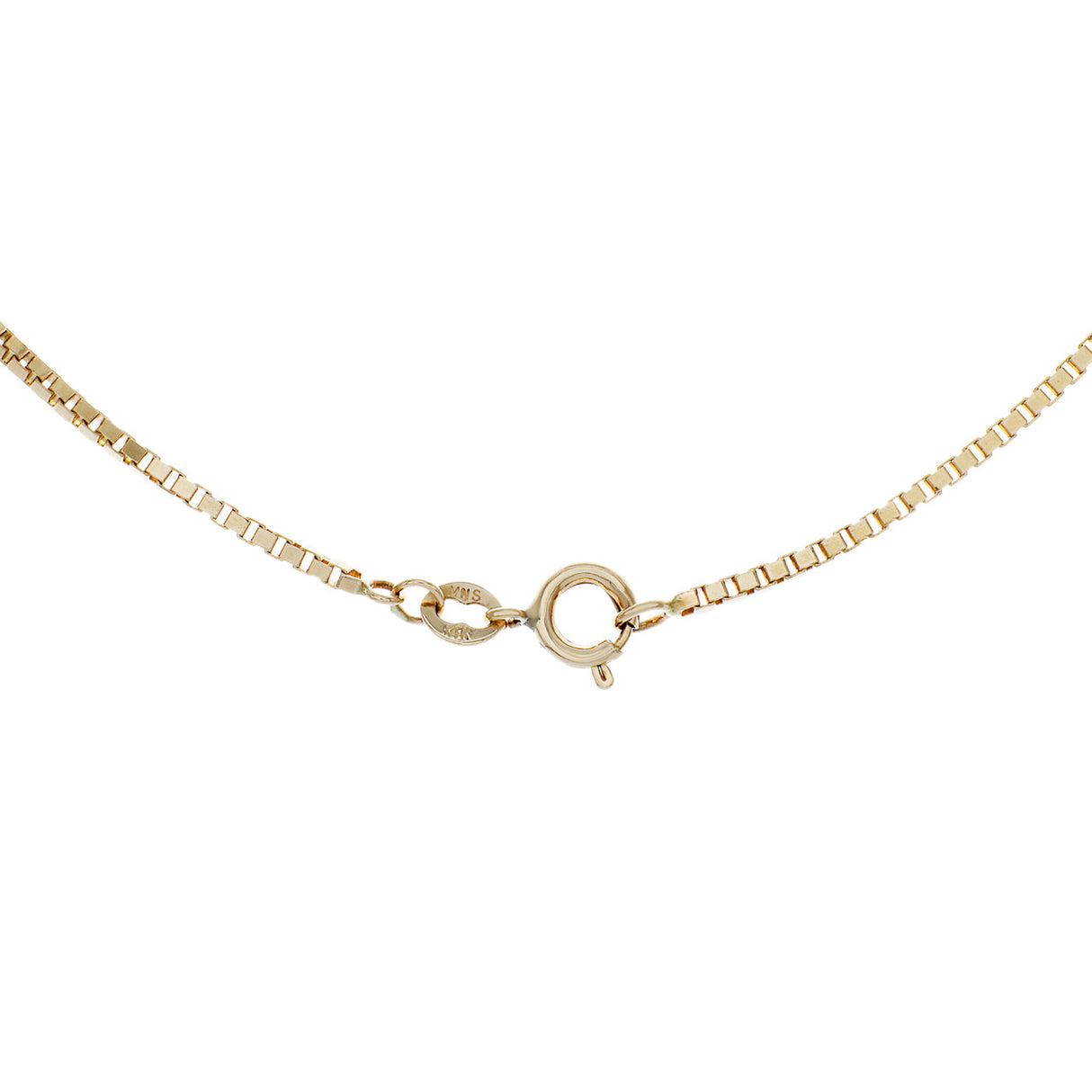 14K Yellow Gold Spherical Pendant Necklace Fine Jewellery Modaselle