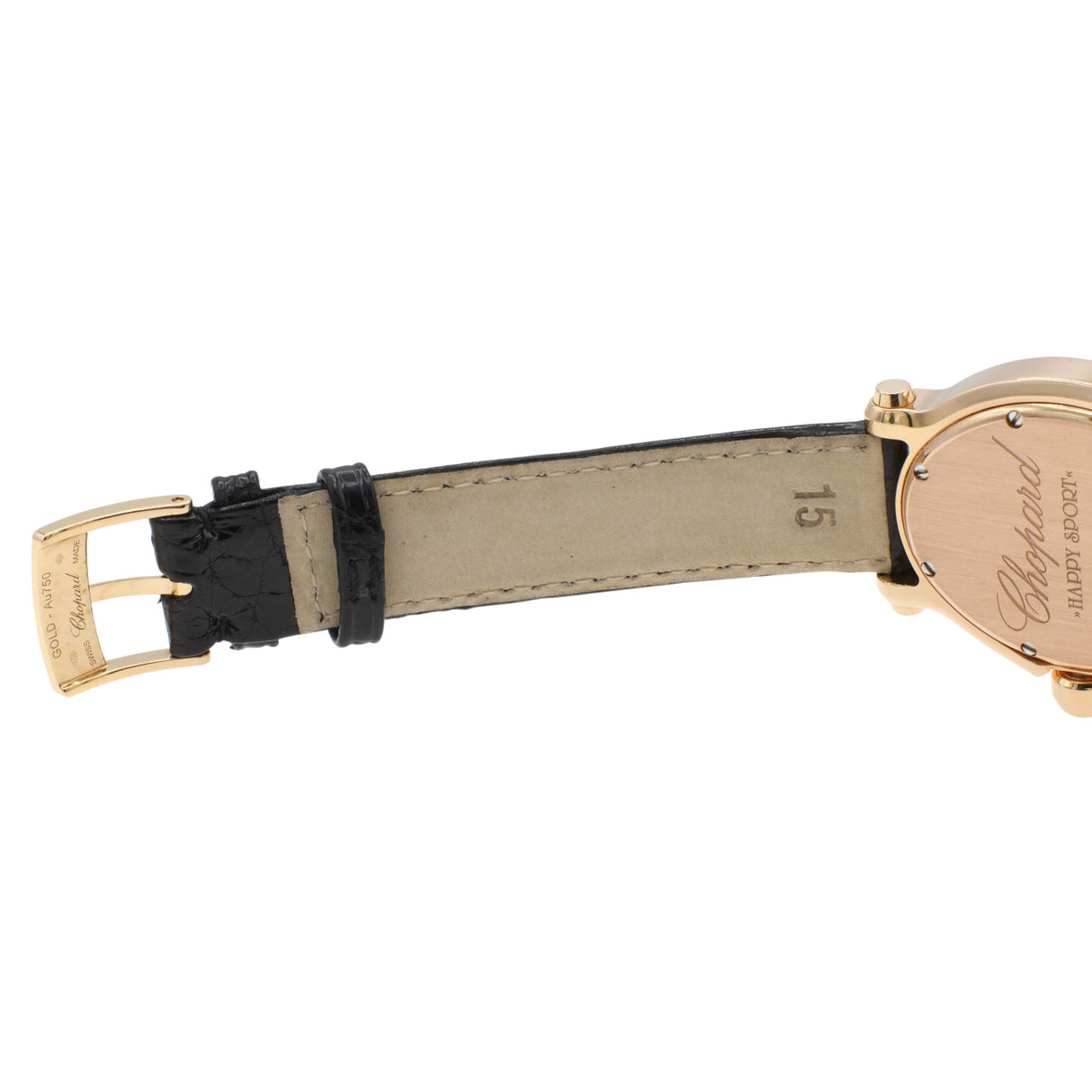 Chopard 18K Rose Gold Happy Sport Oval Quartz Ladies Watch 275350-5003 Watches Chopard