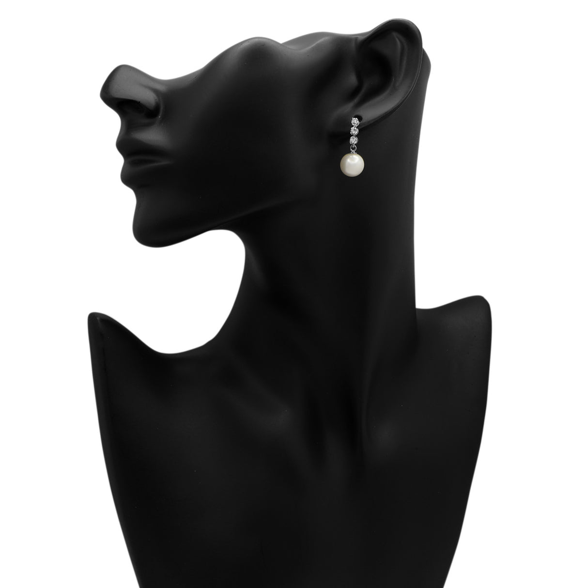 14K White Gold South Sea Pearl Drop Earrings Fine Jewellery Modaselle