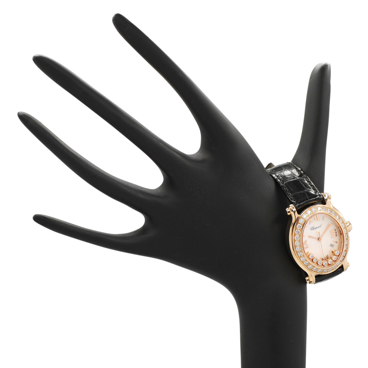 Chopard 18K Rose Gold Happy Sport Oval Quartz Ladies Watch 275350-5003 Watches Chopard