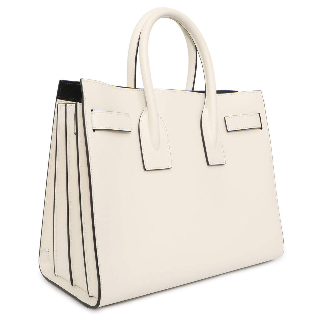 Saint Laurent White Calfskin Small Sac De Jour Handbags Saint Laurent