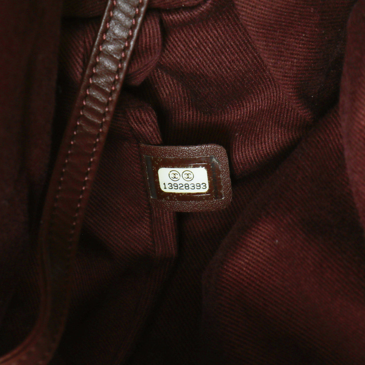 Chanel Burgundy Quilted Iridescent Calfskin Small In The Mix Tote Handbags Chanel