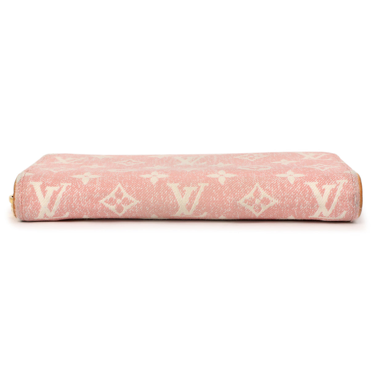 Louis Vuitton Pink Denim Monogram Jacquard Zippy Wallet Accessories Louis Vuitton