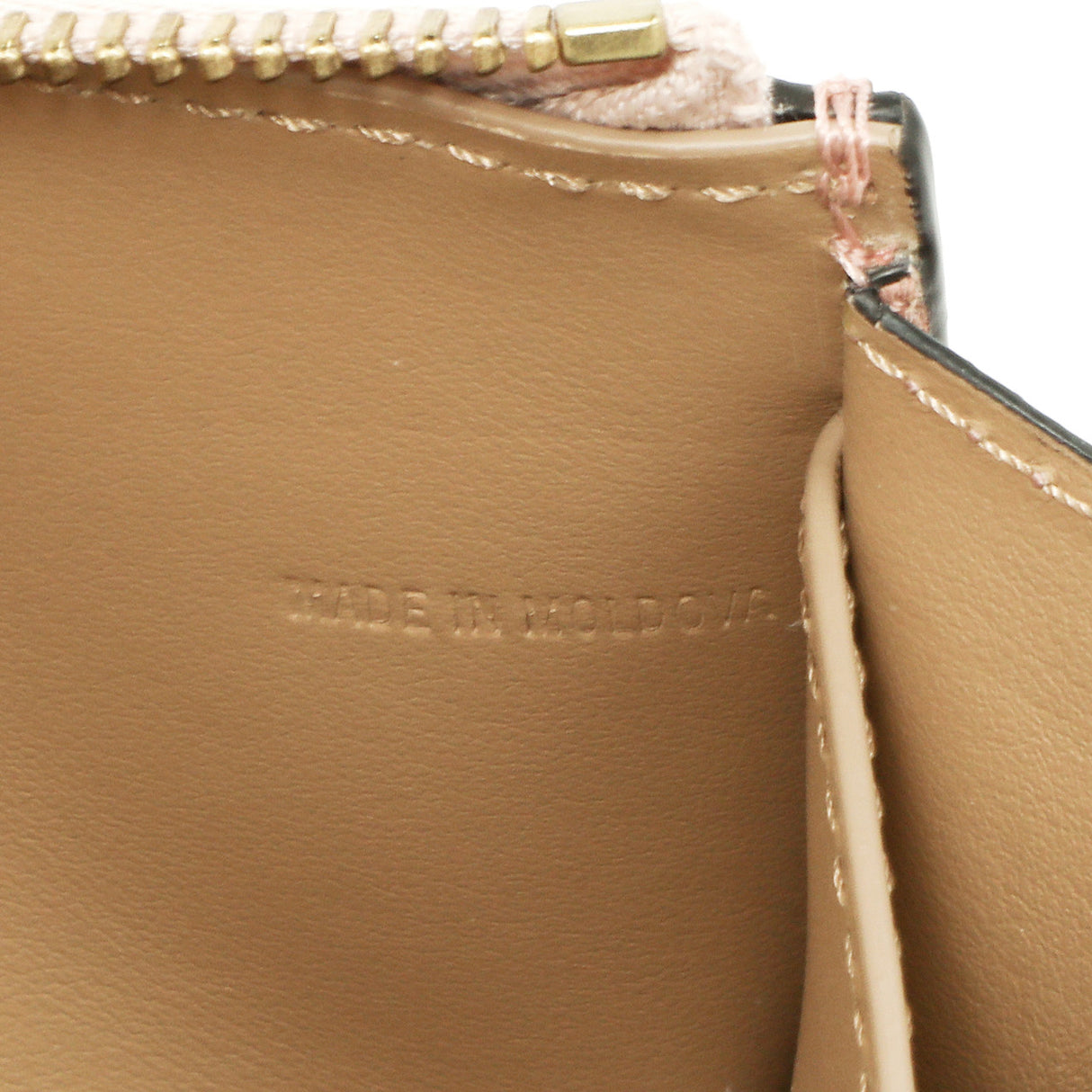 Burberry Pink Calfskin Zip Wallet With Coin Pouch Accessories Burberry