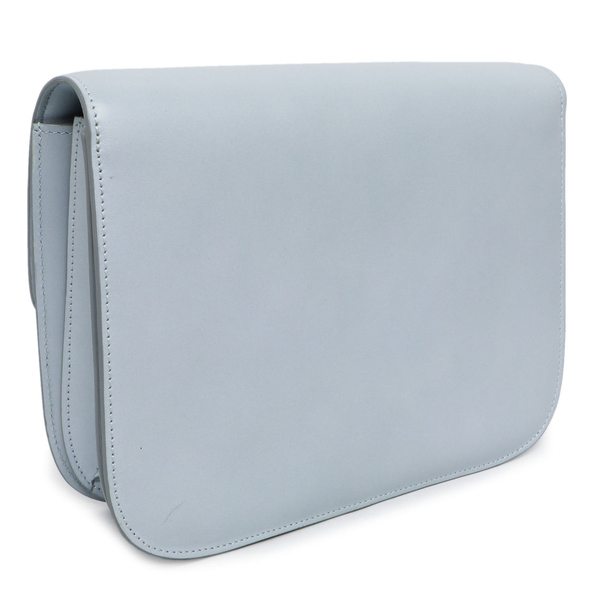 Celine Pale Blue Box Calfskin Medium Classic Flap Bag Handbags Celine