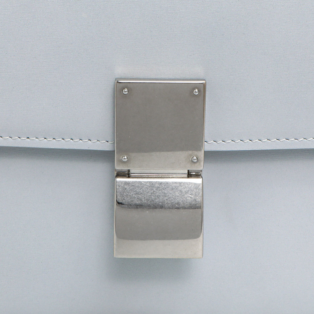 Celine Pale Blue Box Calfskin Medium Classic Flap Bag Handbags Celine