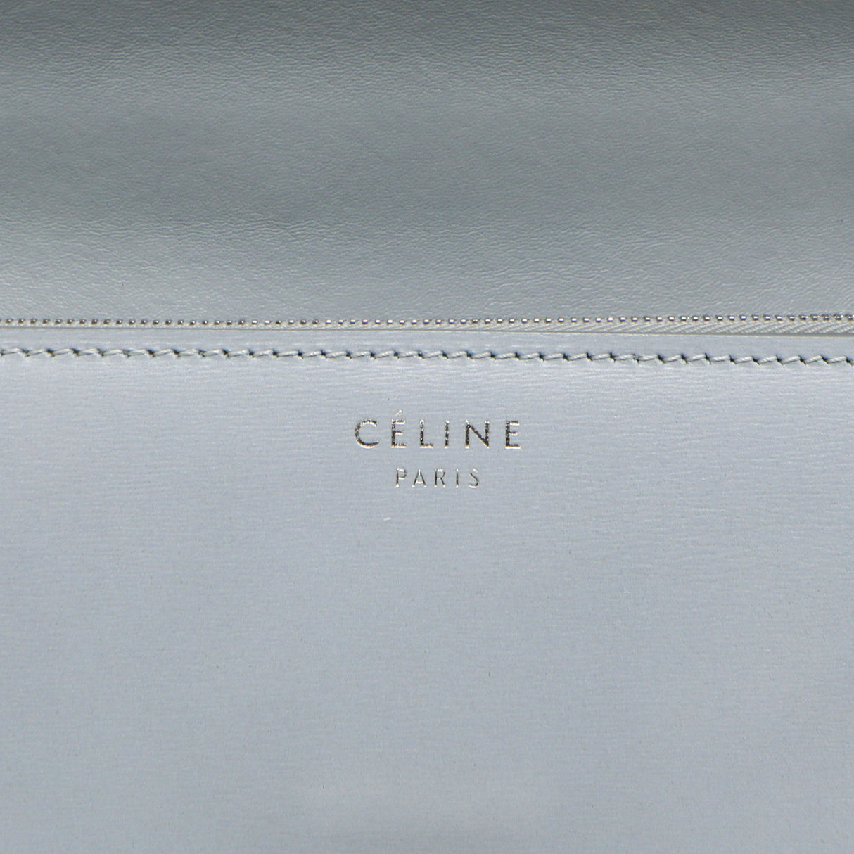 Celine Pale Blue Box Calfskin Medium Classic Flap Bag Handbags Celine