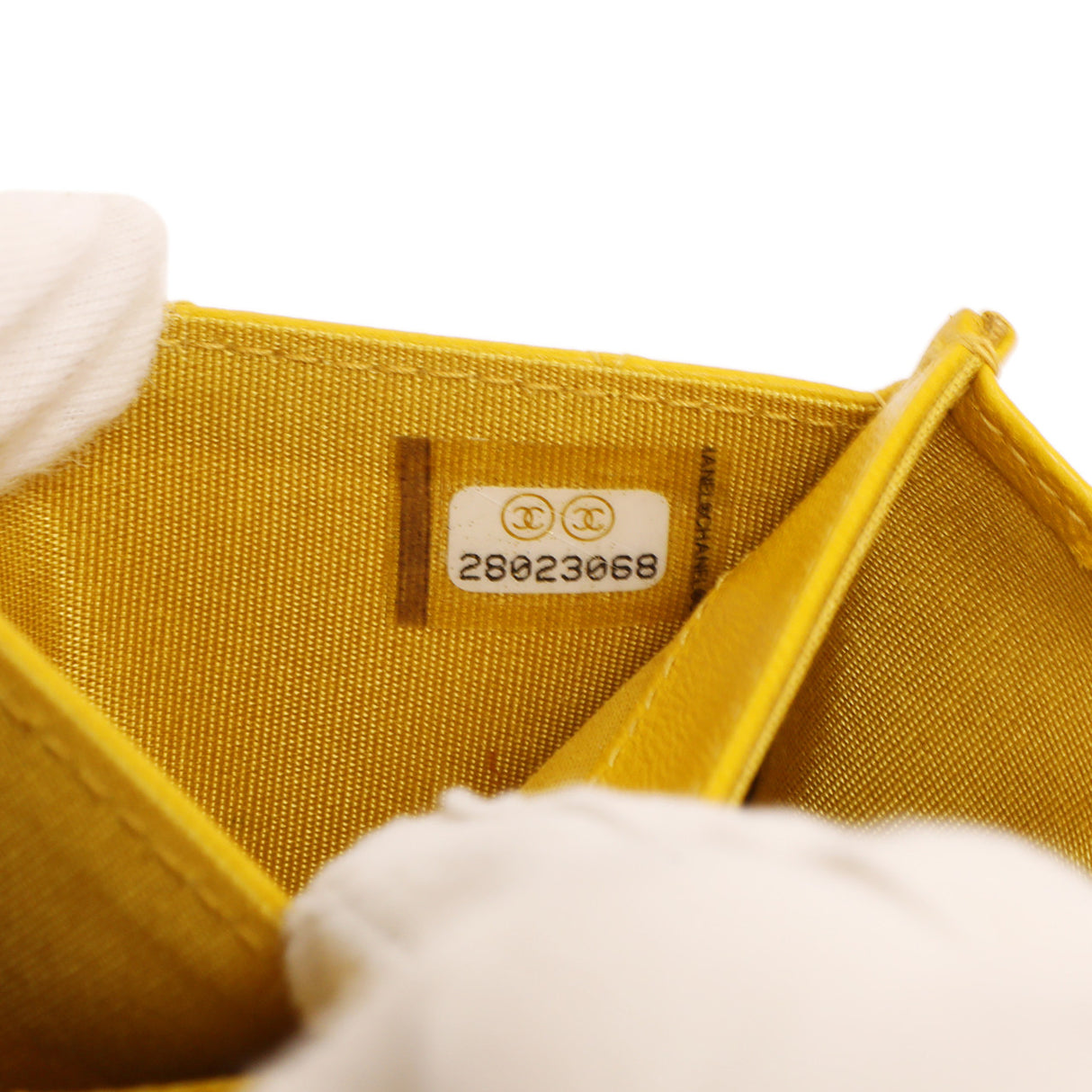 Chanel Yellow Quilted Lambskin Boy Flap Card Holder Accessories Chanel