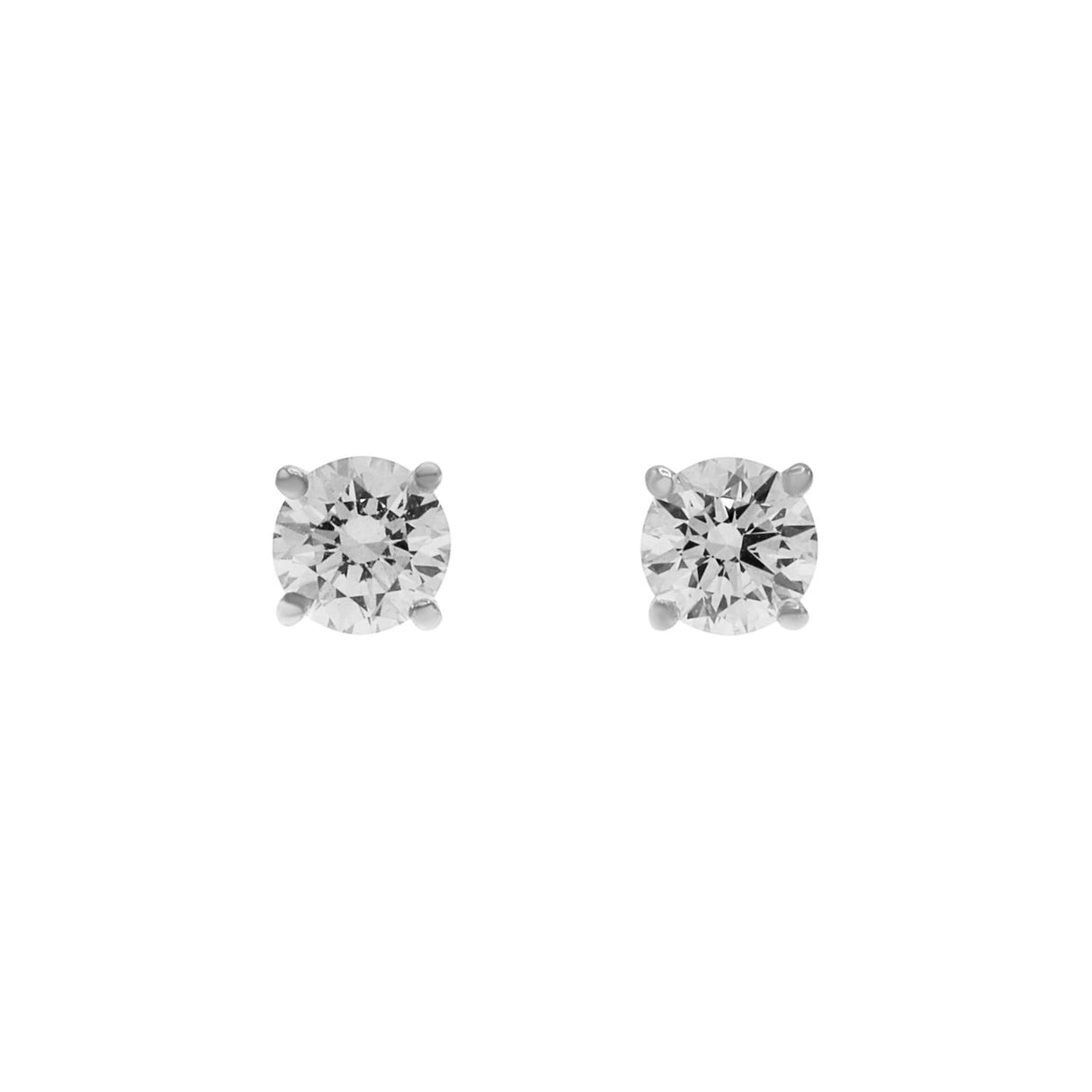 14K White Gold 0.36 Carat Diamond Stud Earrings Fine Jewellery Modaselle