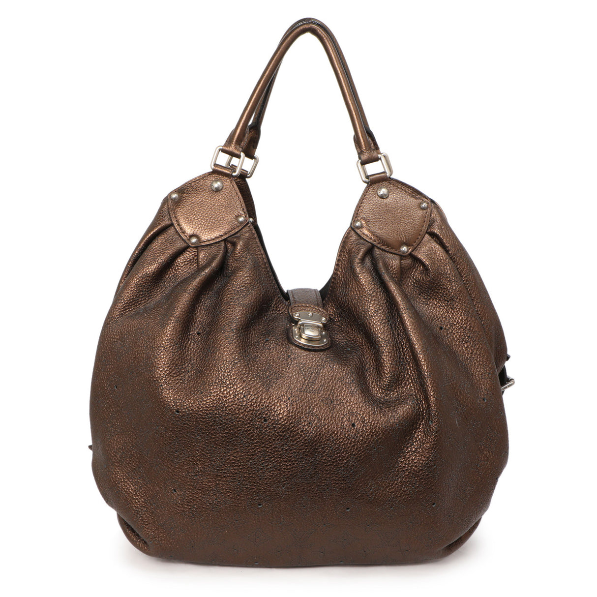 Louis Vuitton Metallic Mordore Monogram Mahina XL Handbags Louis Vuitton