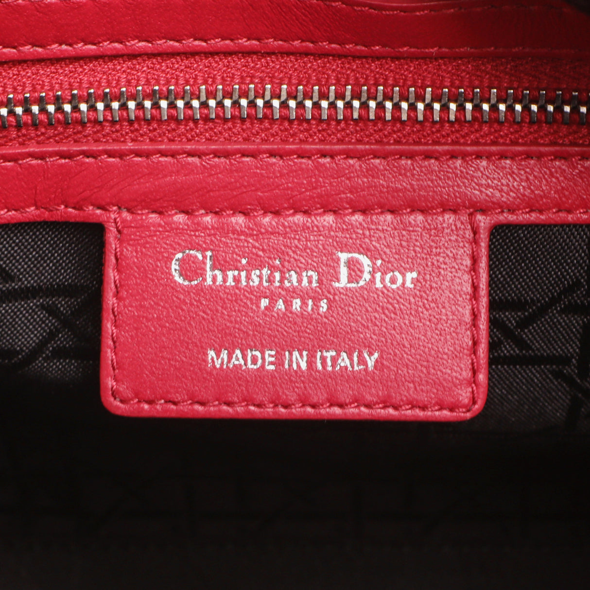 Christian Dior Fuchsia Lambskin Cannage Medium Lady Dior Handbags Christian Dior