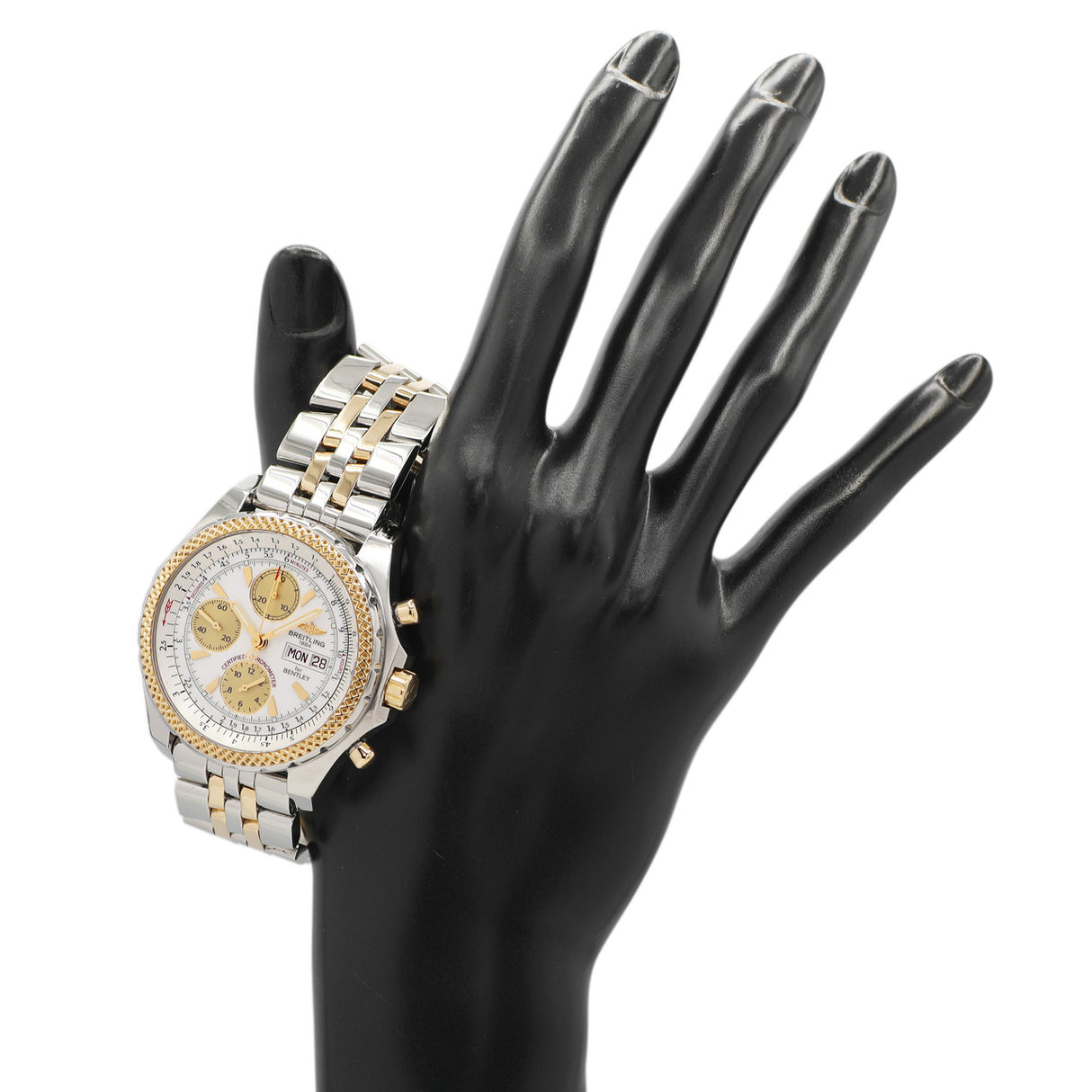 Breitling Stainless Steel 18K Yellow Gold Bentley GT Chronograph D13362 Watches Breitling