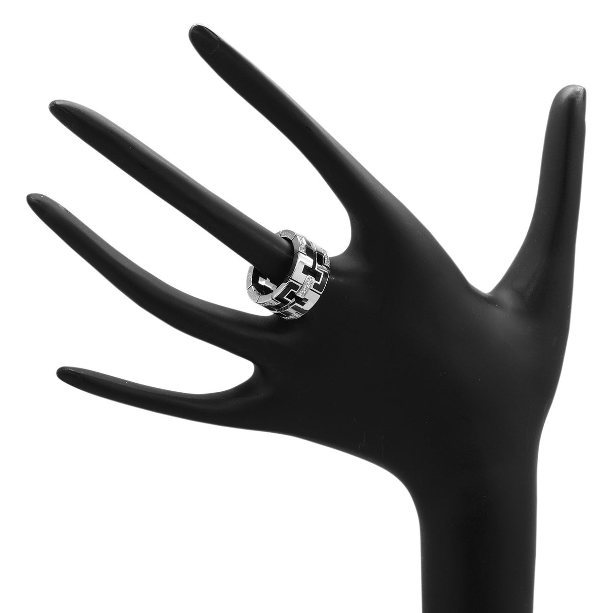 Cartier 18K White Gold Diamond Le Baiser du Dragon Ring Designer Jewellery Cartier