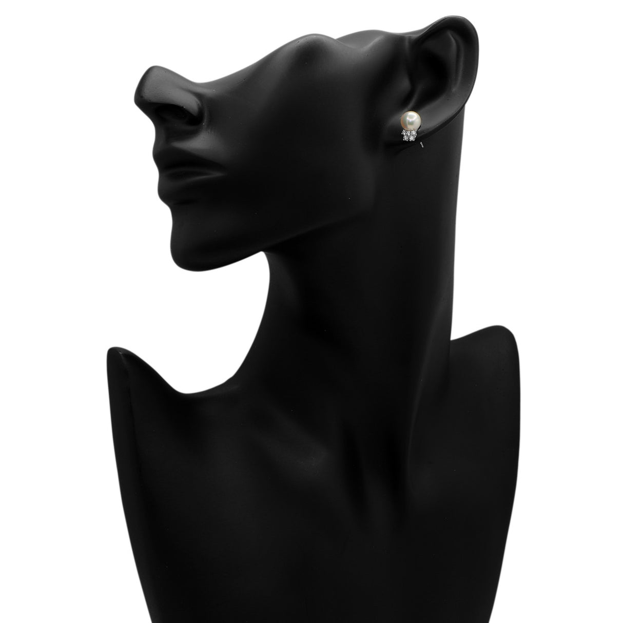 18K White Gold Akoya Pearl Diamond Earrings Fine Jewellery Modaselle