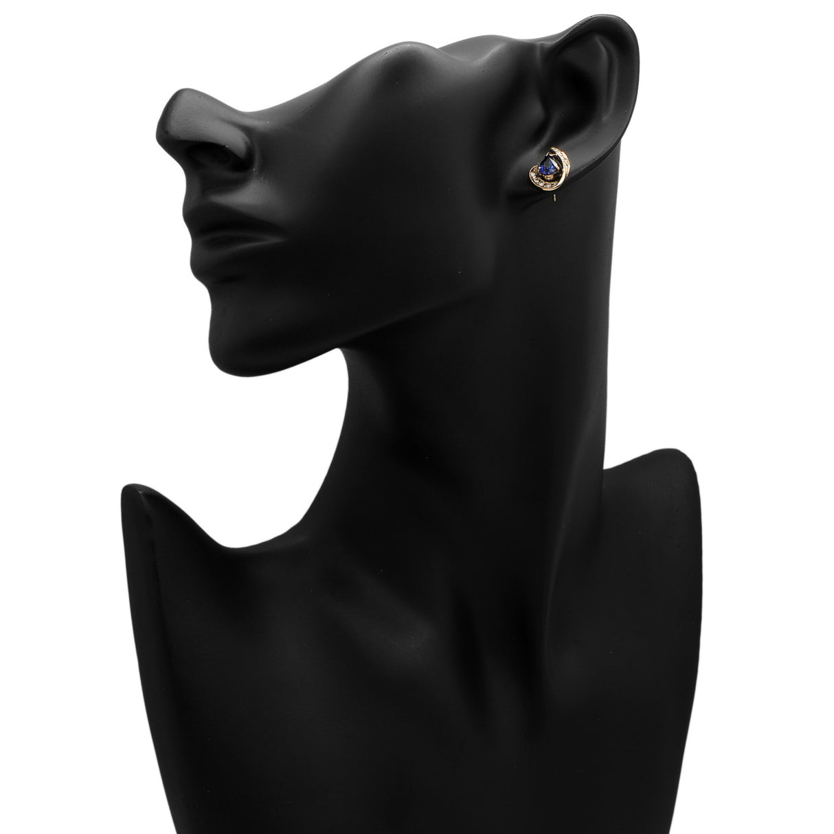 14K Yellow Gold 1.36 Carat Sapphire Earrings Fine Jewellery Modaselle