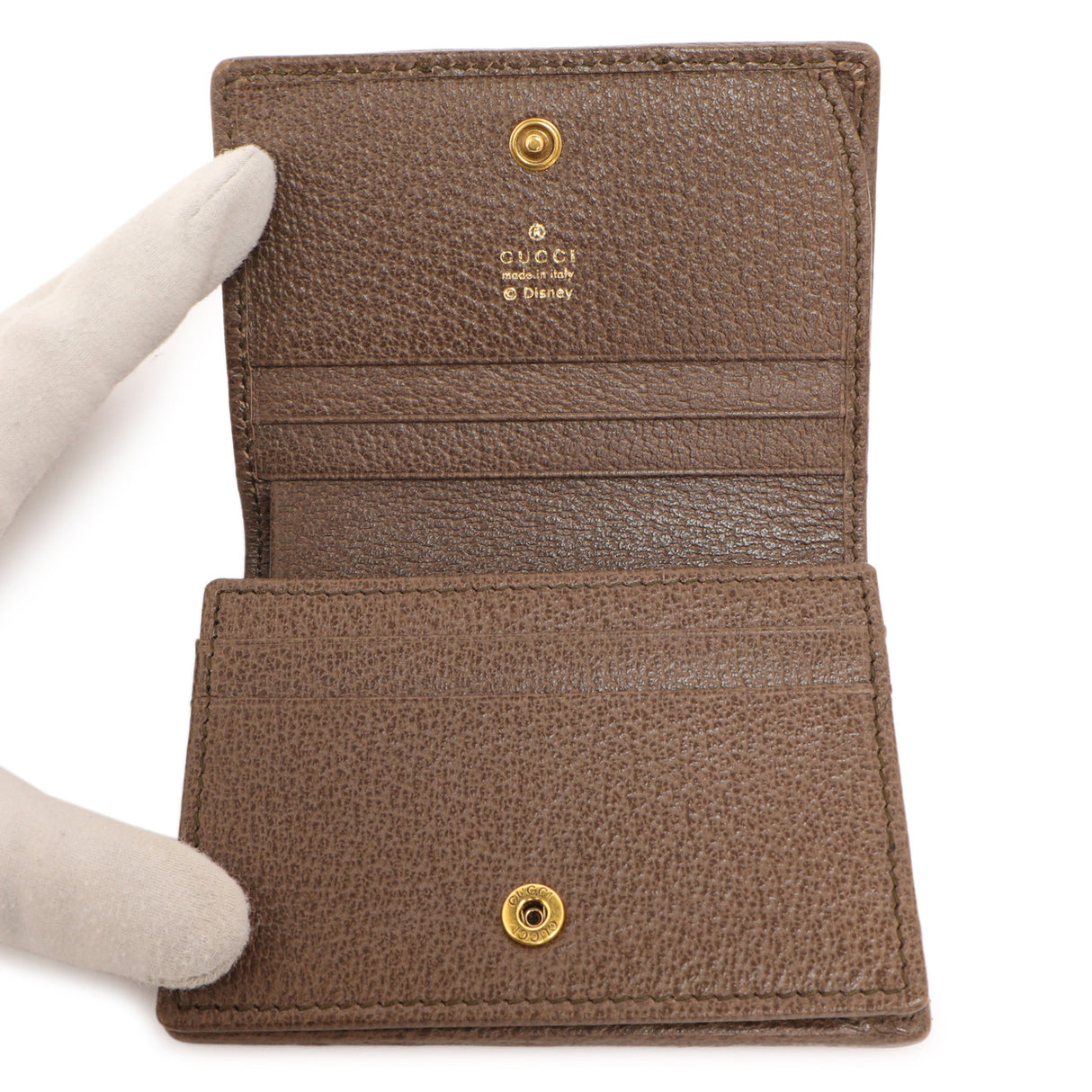 Gucci X Disney GG Supreme Monogram Three Little Pigs Ophidia Card Case Accessories Gucci