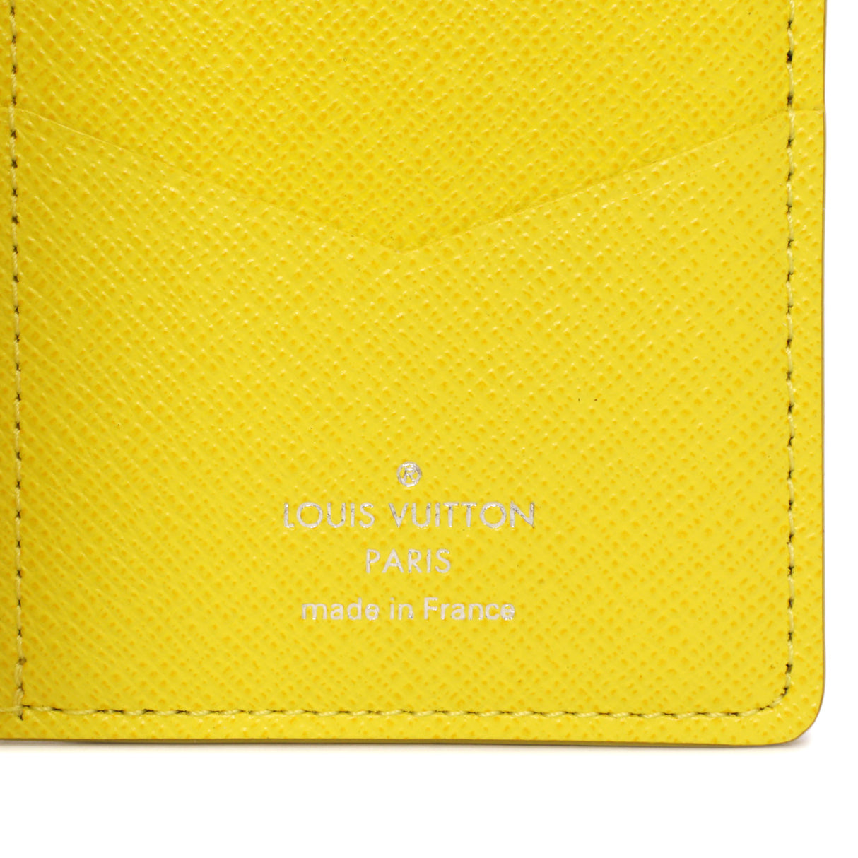 Louis Vuitton Damier Graphite Yellow Logo Pocket Organizer Accessories Louis Vuitton