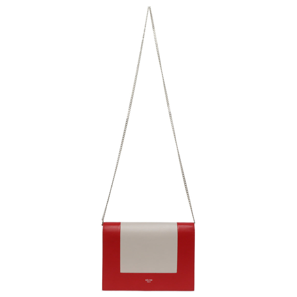 Celine Lambskin Frame Evening Chain Clutch Handbags Celine