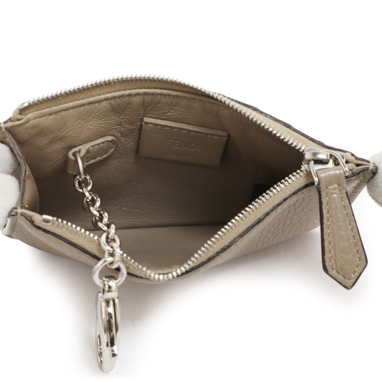 Fendi Tortora Cuoio Romano Vitello Grace Key Case Pouch Accessories Fendi