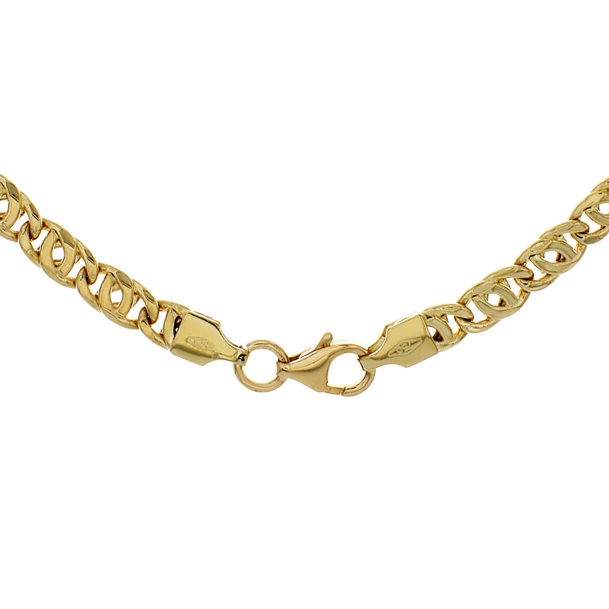 18K Yellow Gold Link Chain Necklace Fine Jewellery Modaselle