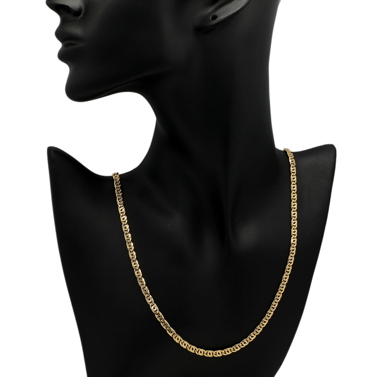 18K Yellow Gold Link Chain Necklace Fine Jewellery Modaselle