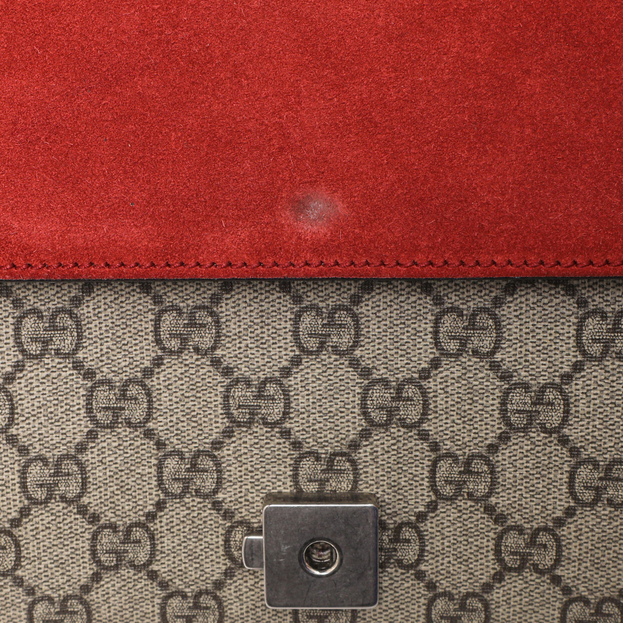 Gucci Red GG Supreme Monogram Small Dionysus Shoulder Bag Handbags Gucci