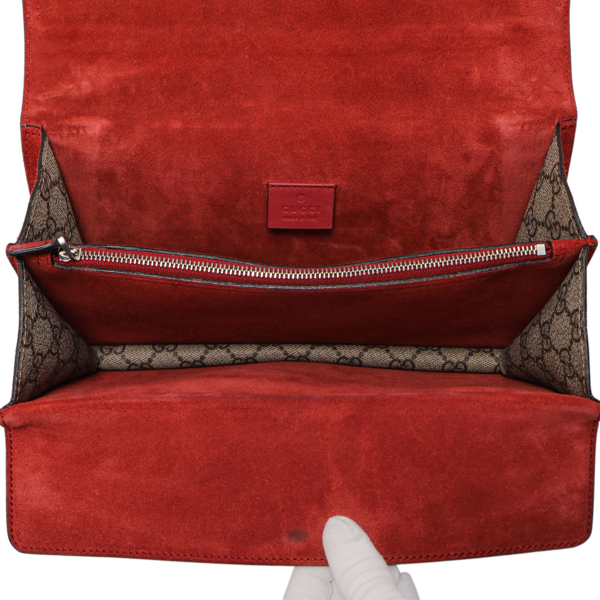 Gucci Red GG Supreme Monogram Small Dionysus Shoulder Bag Handbags Gucci