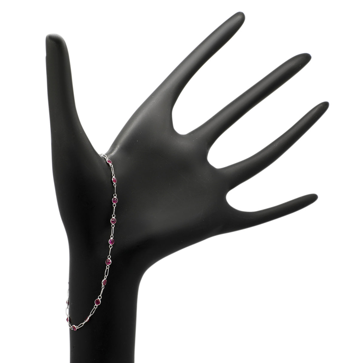 18K White Gold 1.78 Carat Ruby Bracelet Fine Jewellery Modaselle