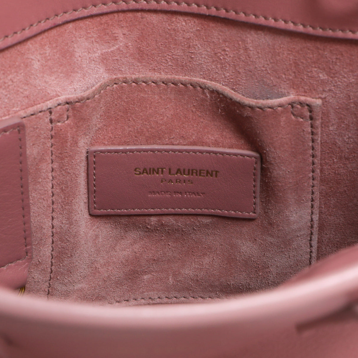 Saint Laurent Rose Dark Calfskin Nano Sac De Jour Handbags Saint Laurent