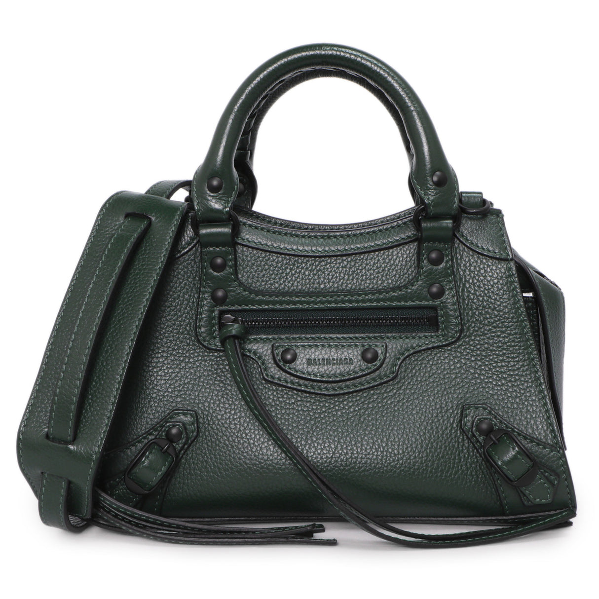 Balenciaga Forest Green Calfskin Neo Classic Mini City Handbags Balenciaga