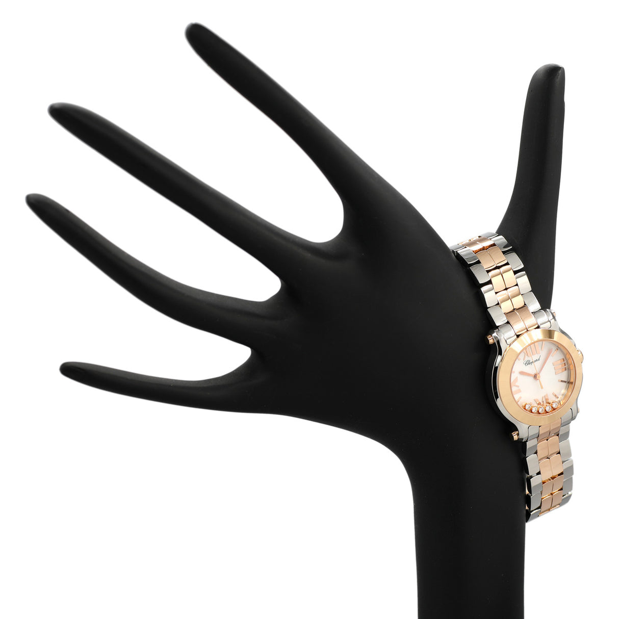 Chopard Stainless Steel 18K Rose Gold Happy Sport 278509-6003 Watches Chopard