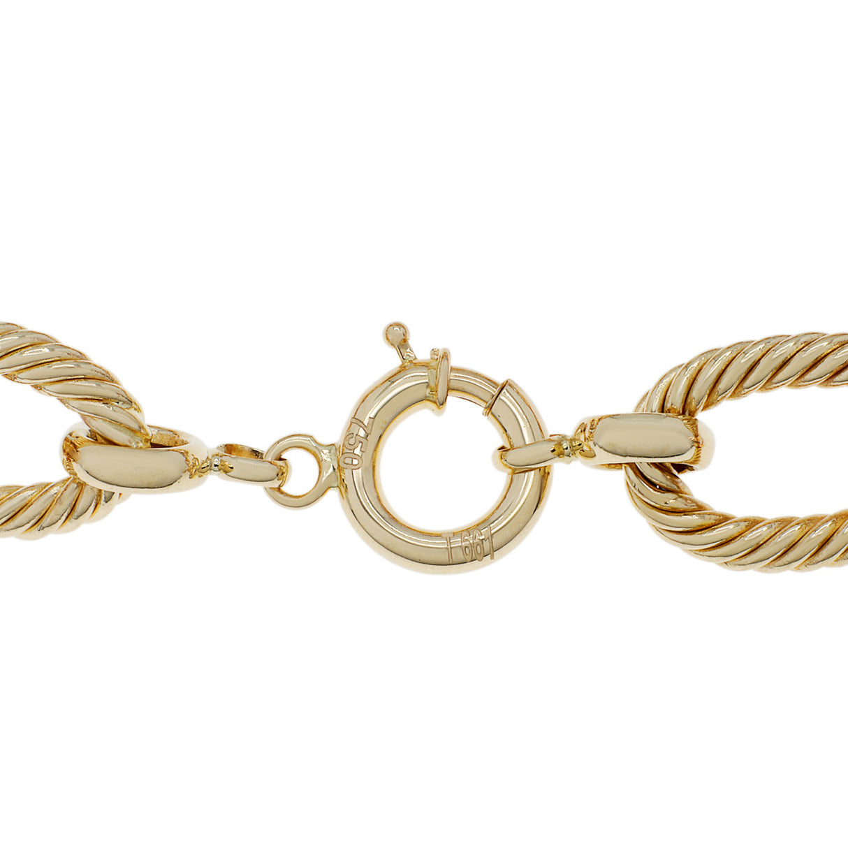 18K Tri-Tone Gold Link Bracelet Fine Jewellery Modaselle