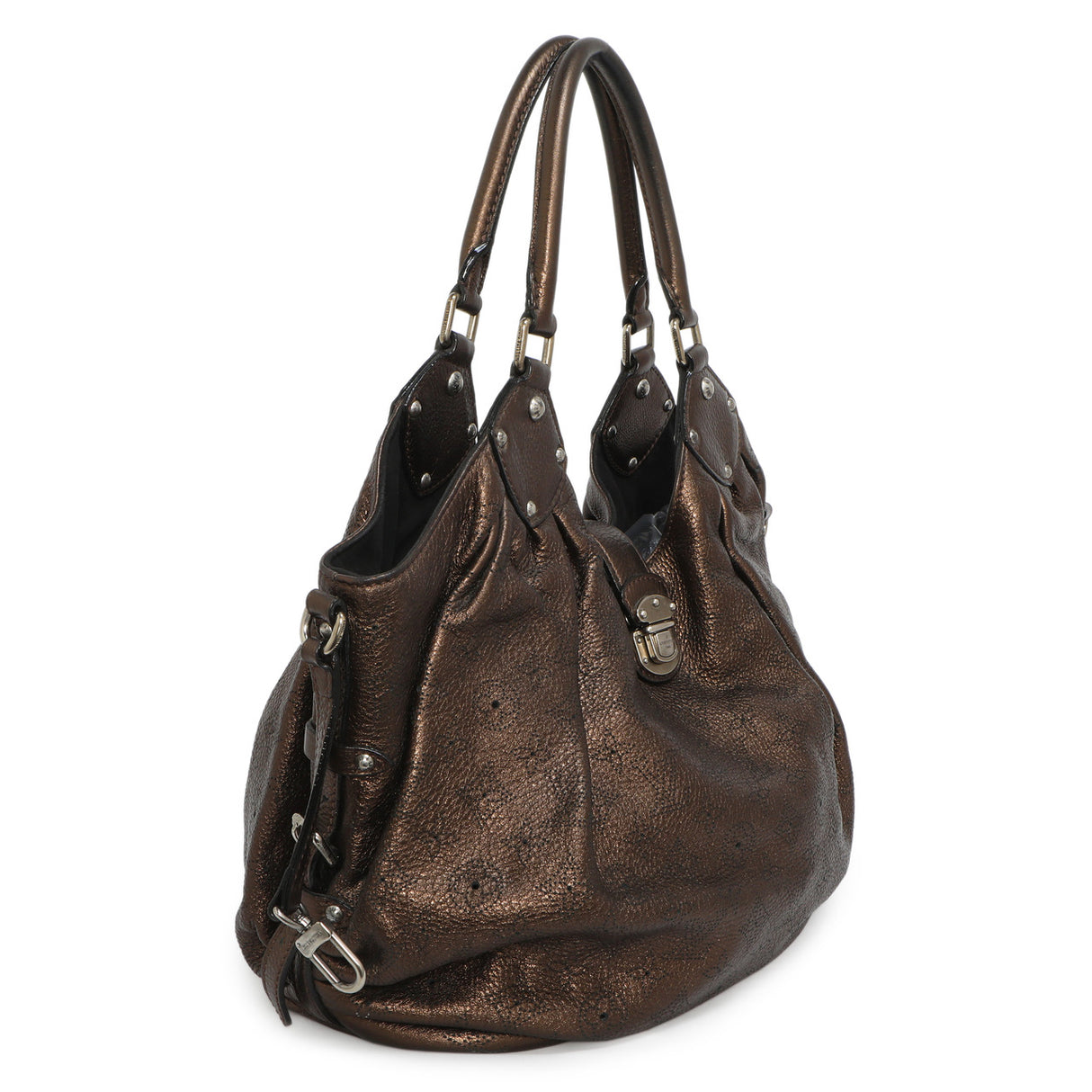 Louis Vuitton Metallic Mordore Monogram Mahina L Handbags Louis Vuitton