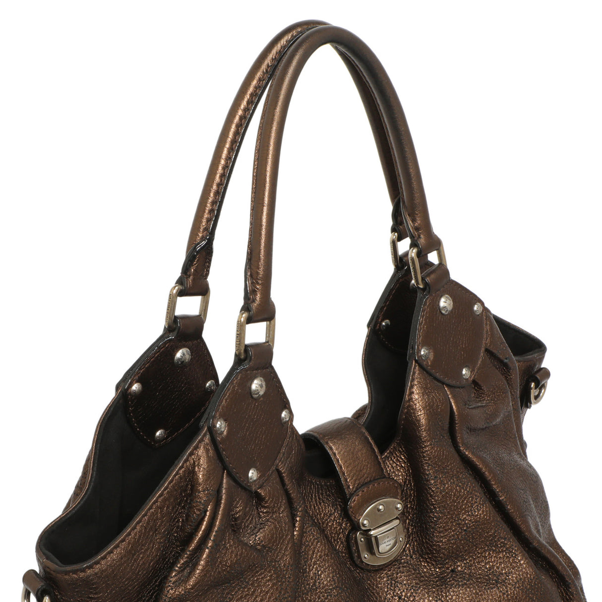 Louis Vuitton Metallic Mordore Monogram Mahina L Handbags Louis Vuitton